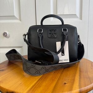 Nine West Cindi vegan leather double handle crossbody bag